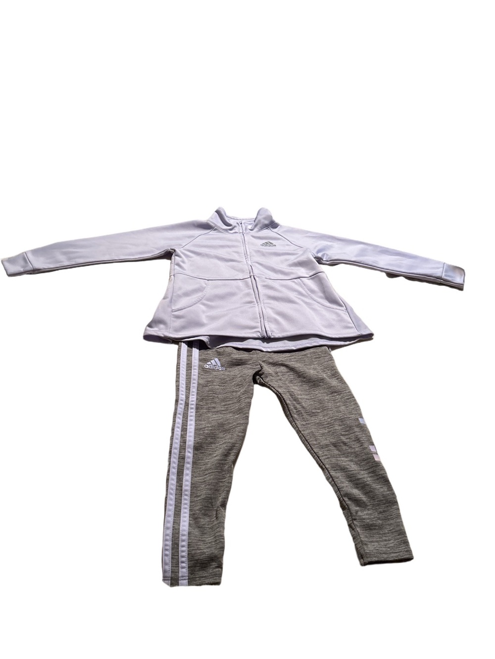 Adidas Light Lavender and Grey Set Size 3T